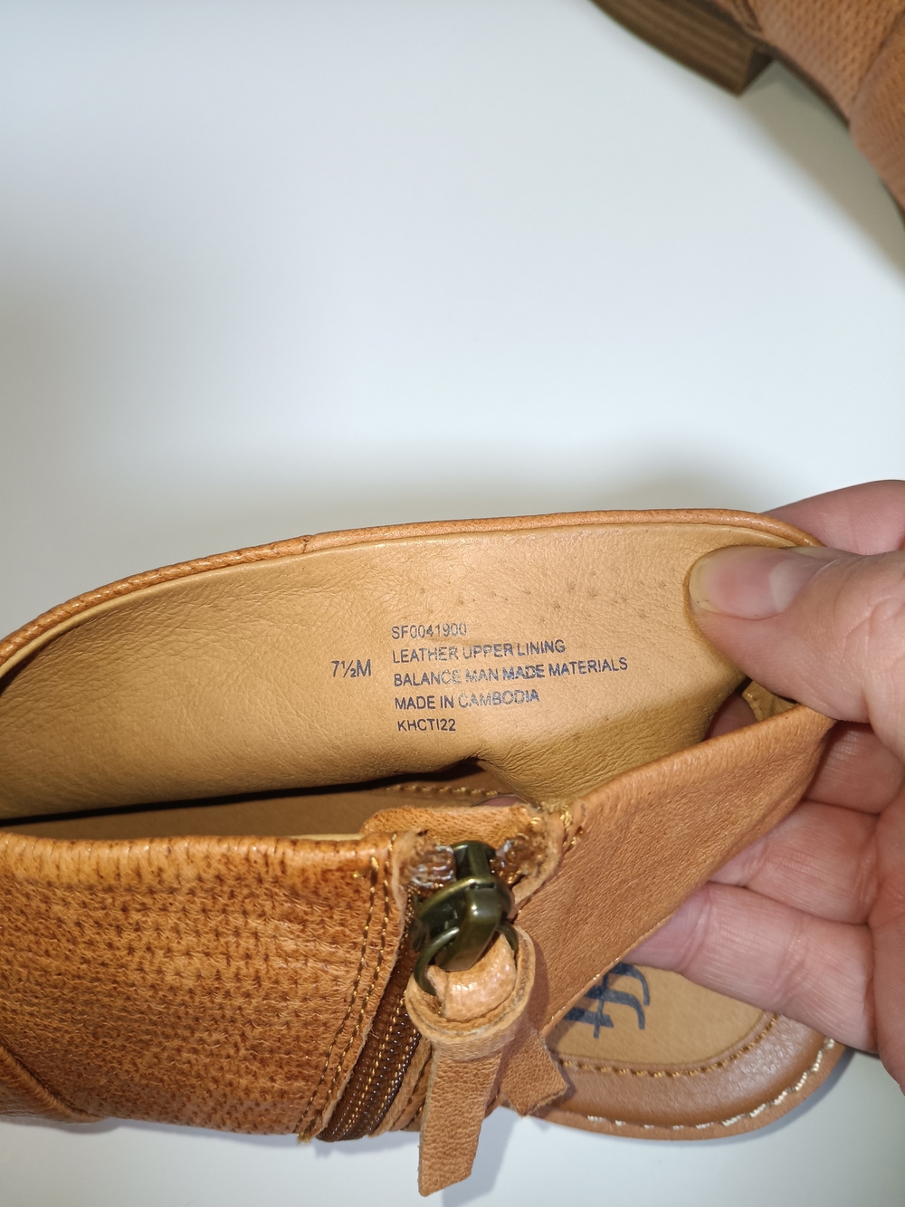 Söfft Cognac Leather Open-Toe Slingback Sandals - Picture 2 of 5